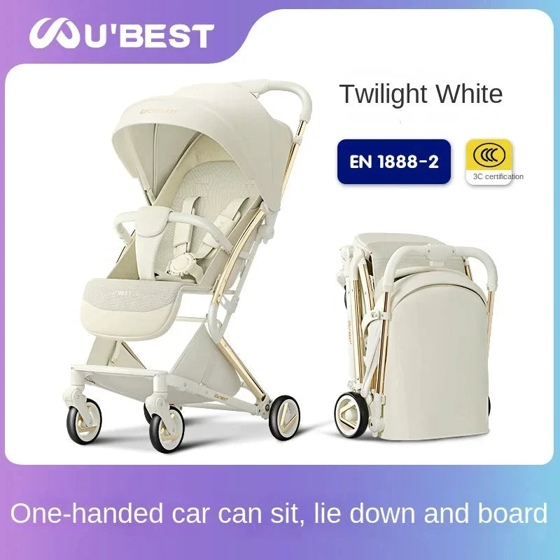 New Baby Stroller Children Walking Baby God Lightweight Folding Pocket Car Kid's Baby  Four Wheels Stroller Push Umbrella Car GlowCart