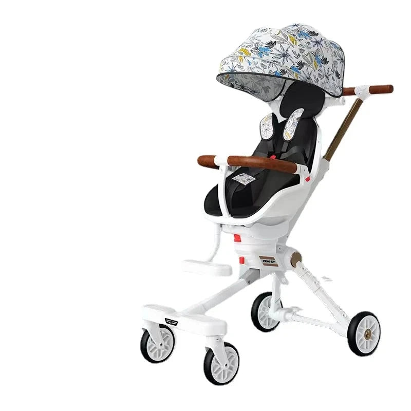 New Lightweight stroller can be carried on the plane baby stroller foldable Can sit and lie down baby trolley car four wheels GlowCart