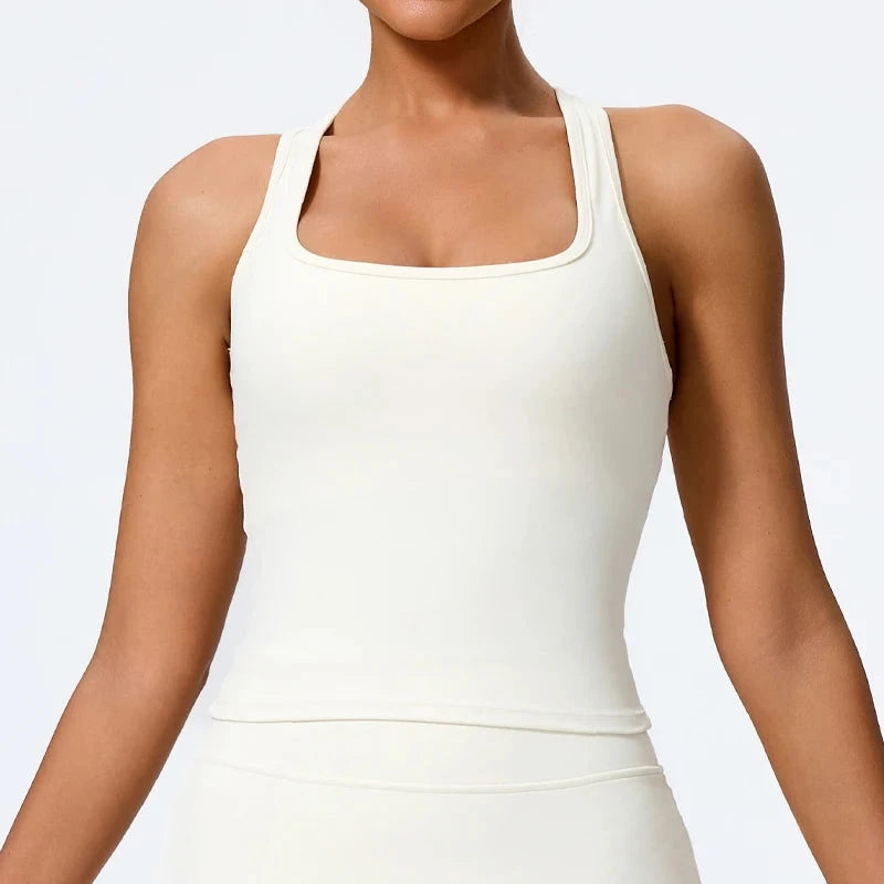 Hearuisavy Shockproof Yoga Vest Running Gym Tank Top Women Fitness Quick-Dry Workout Vest Female Sports Sleeveless Top Women GlowCart