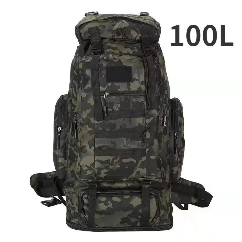 80L/100L  Mountaineering Bag Climb Bag Tactical Backpacks GlowCart