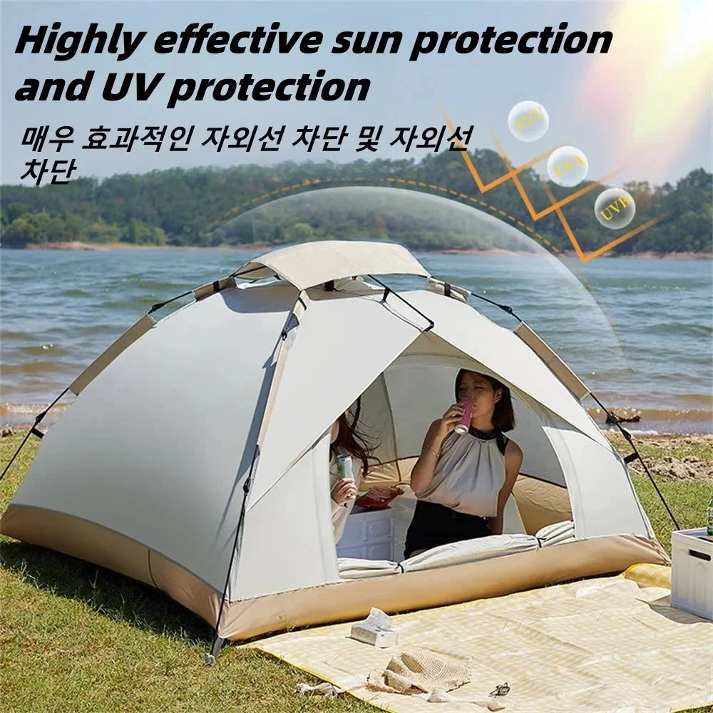 Camping Waterproof Tent 2-3 People One-touch Camping Tent GlowCart