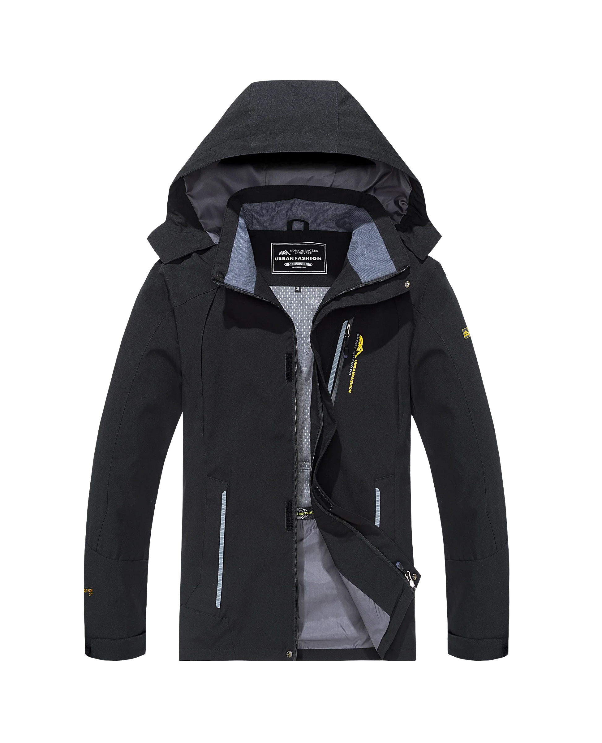 Men's Waterproof Hiking Jacket Large Size Windproof GlowCart