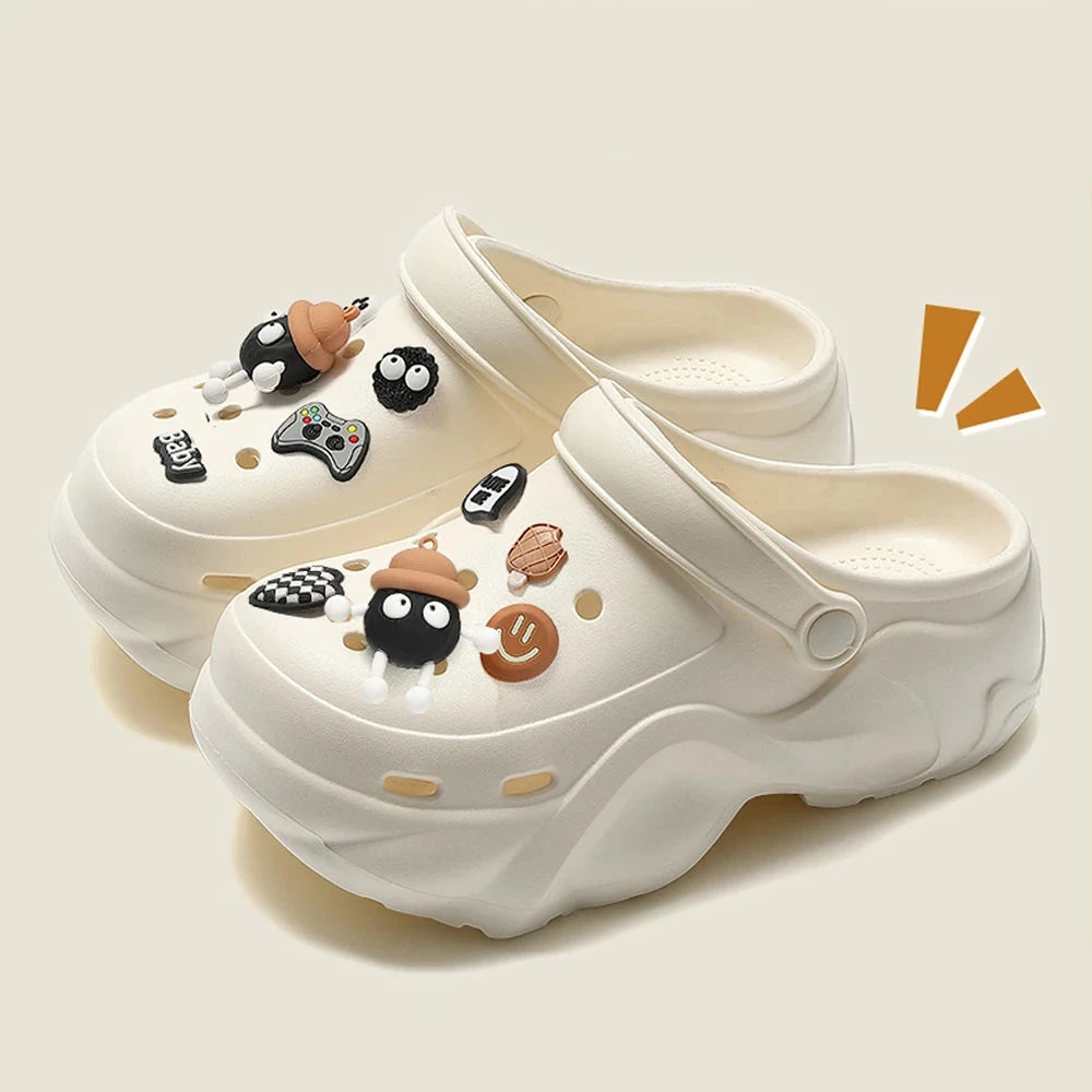 BASATU Women's Fashion Chunky Platform Sandals Summer Thick GlowCart