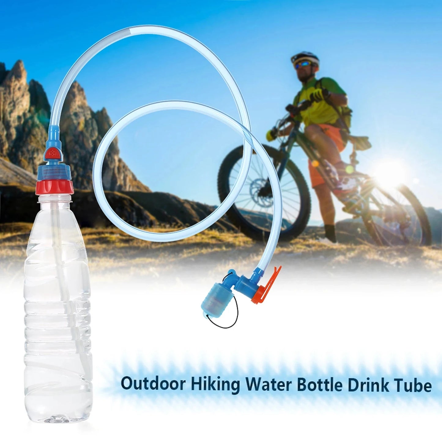 Water Bottle Drink Tube Hose Hydration Bladder Reservoir Pack Backpack System Hose Kit GlowCart