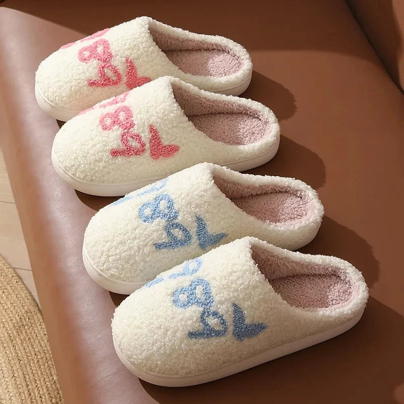 New Winter Lovely Women Slippers Girls Fashion Flowers Home GlowCart