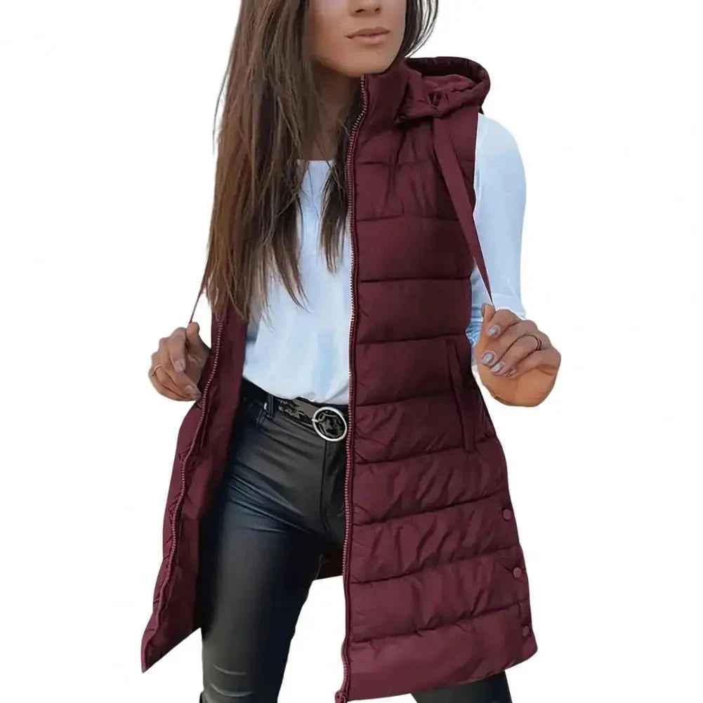 2025 Women  Down Vest Women's Puffer Vest Casual Zip Up GlowCart