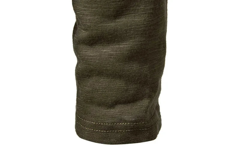 Autumn New Men's Cotton Button Long Sleeve  Henley Neck GlowCart