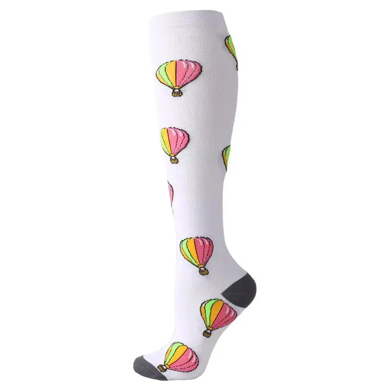 Men Women Compression Socks Varicose Veins Socks 20-30 Mmhg Outdoor Sports Cycling Travel Flight Nurse Running Leg Support Socks GlowCart