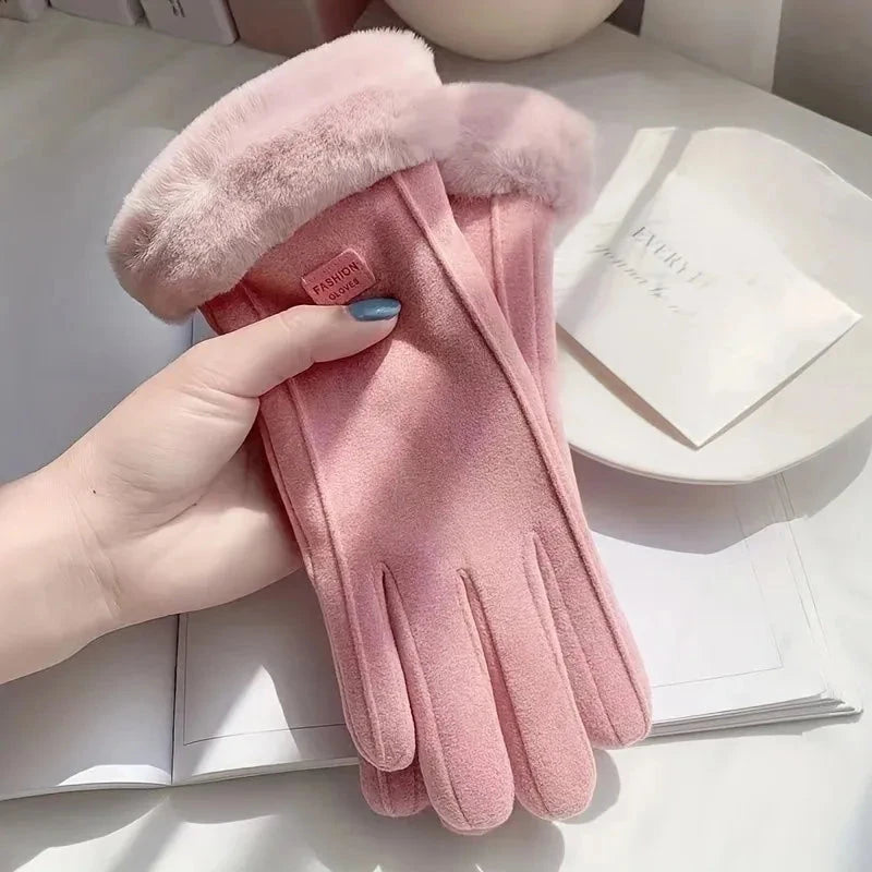 Women's Touchscreen Winter Gloves - Fashionable Finger GlowCart