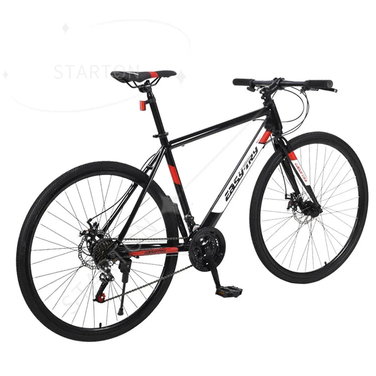 With 700*35C 40C 45C Gravel Bike Disc Brake 16 Speed Tire Steel Fork China Factory New Road Bike GlowCart