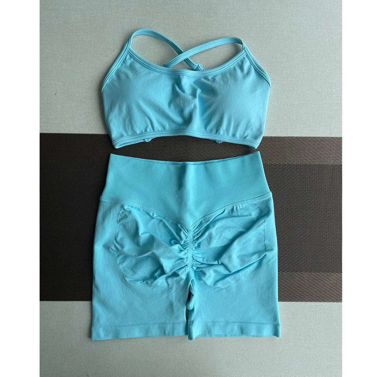 TKITK Shorts Pro Solid Seamless Half Pants Women Soft  Fitness Outfits Yoga Pants Gym Running Bike Wear GlowCart