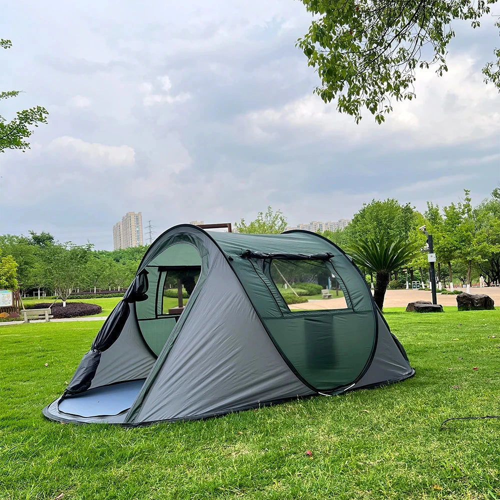 A pop-up tent, camping waterproof tent, garden tent, 5-8 GlowCart