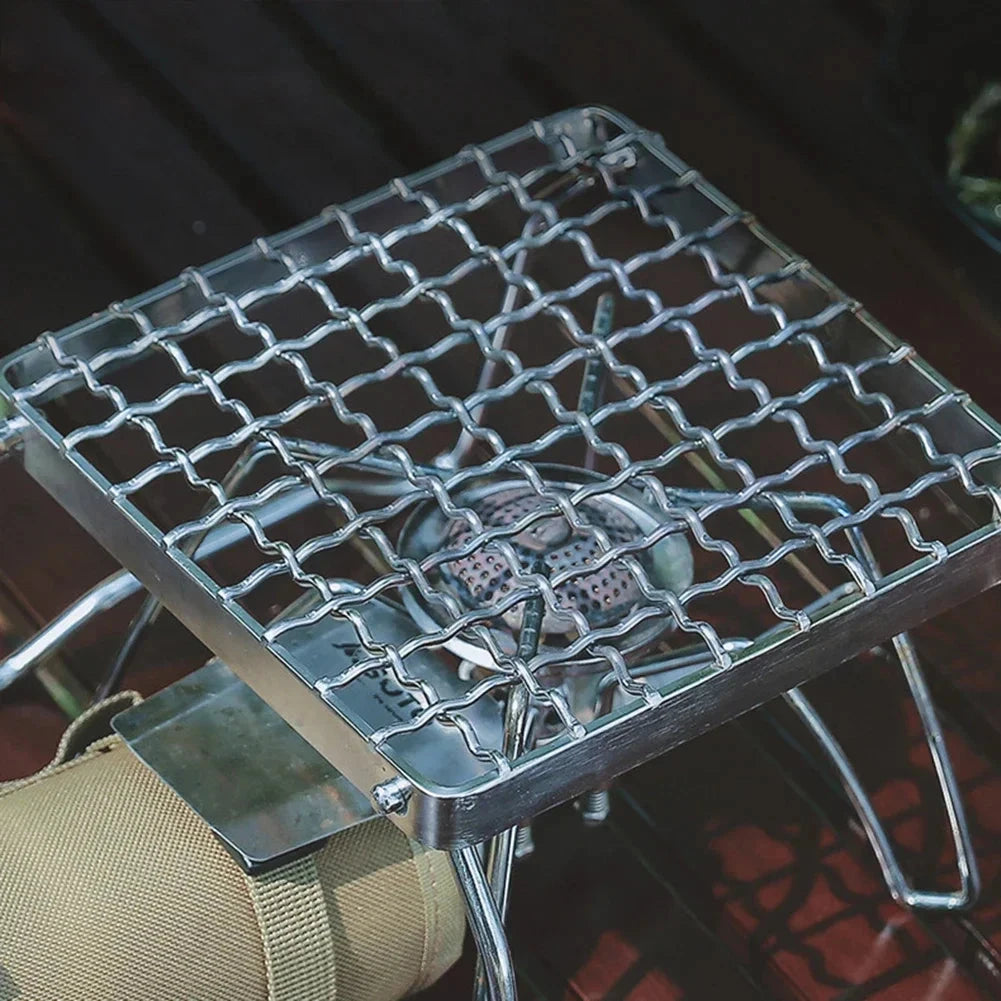 Multifunction Folding Campfire Grill Stand Tourism Portable GlowCart