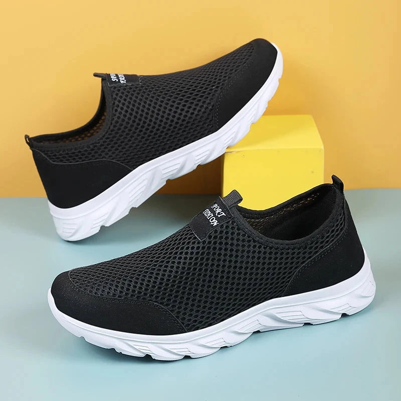 2023 Lightweight Men Casual Shoes Breathable Slip on Male GlowCart