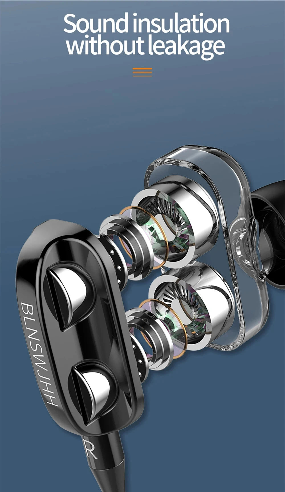 3.5mm Wired Headphones Noise Canceling In-Ear Sports GlowCart