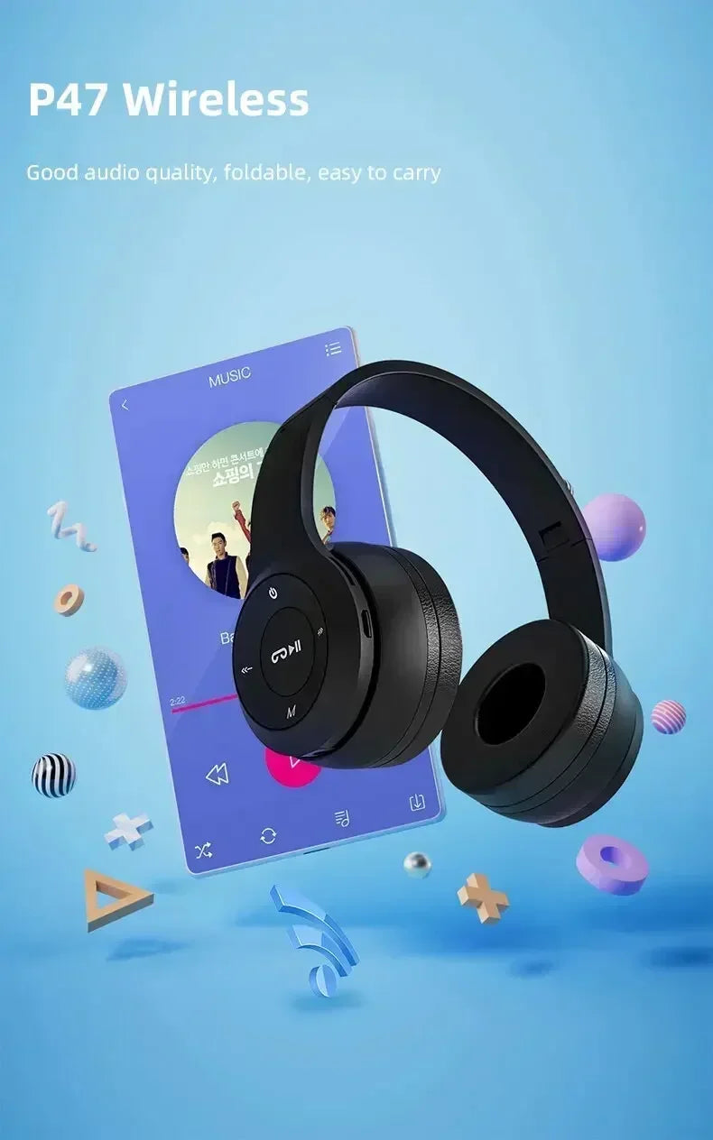 Stereo Headset 5.0 Bluetooth Headset Gamer Headphones Gaming