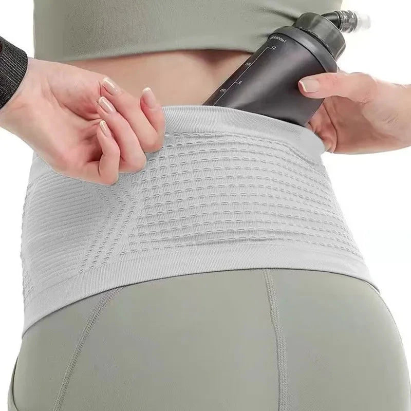 Running Waist Bag Men Women Invisible Elastic Running Belt Hydration Waist Pack Phone Waist Belt Bag For Gym Fitness Marathon GlowCart