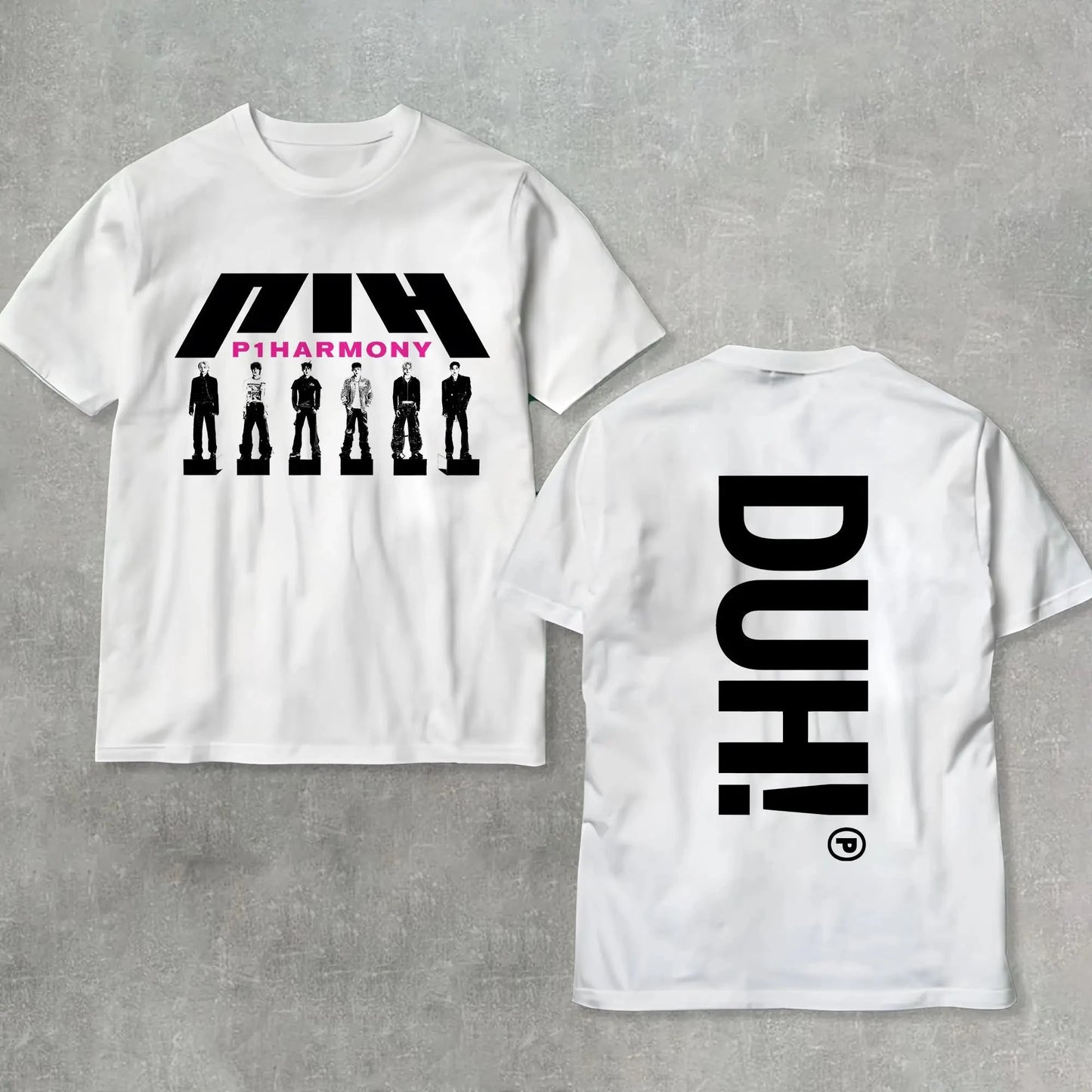 Summer Men P1Harmony 2025 DUH Same T-shirt Kpop Print Summer GlowCart