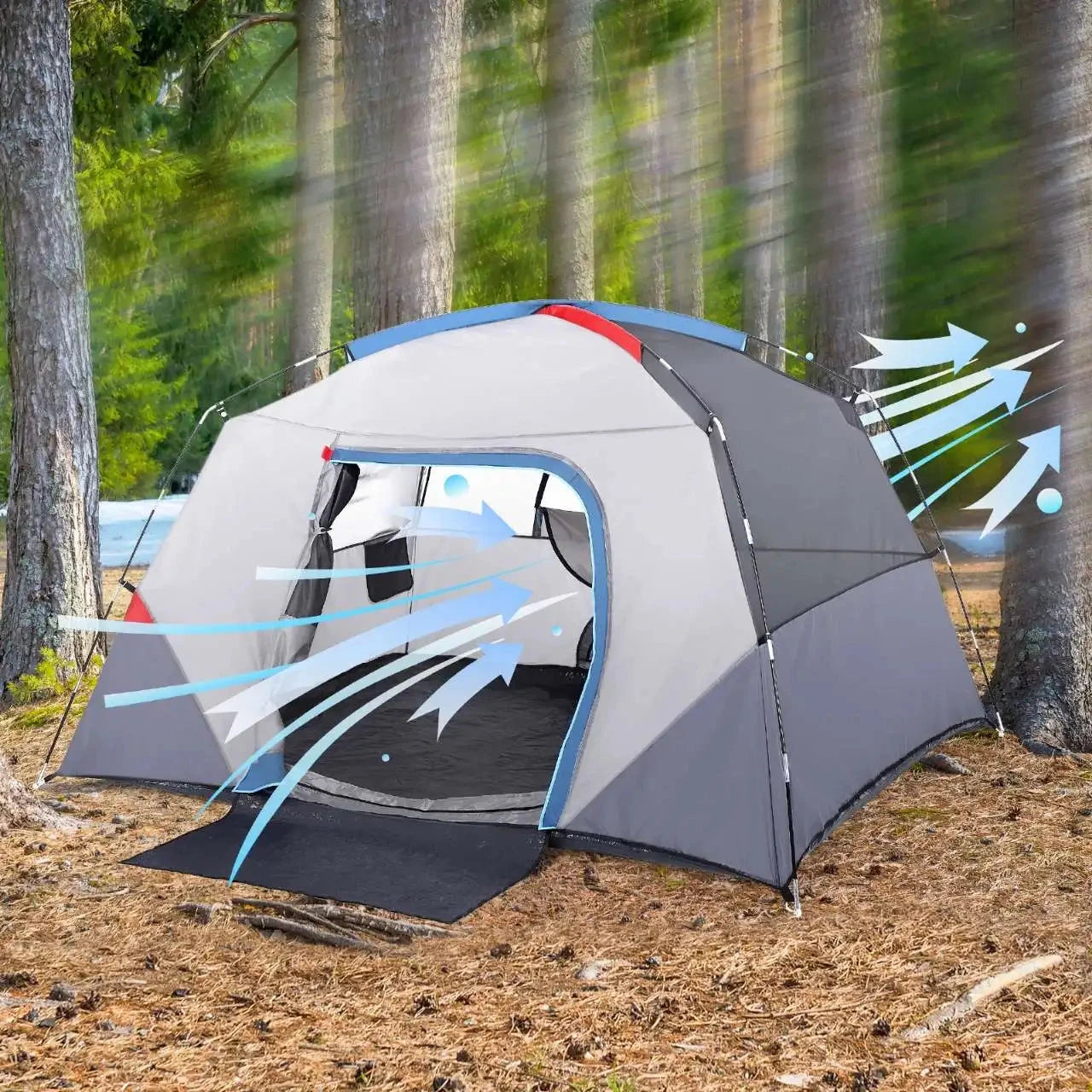 Camping Tent Outdoors Trip Tent Easy Set up Camping Tent 4 GlowCart