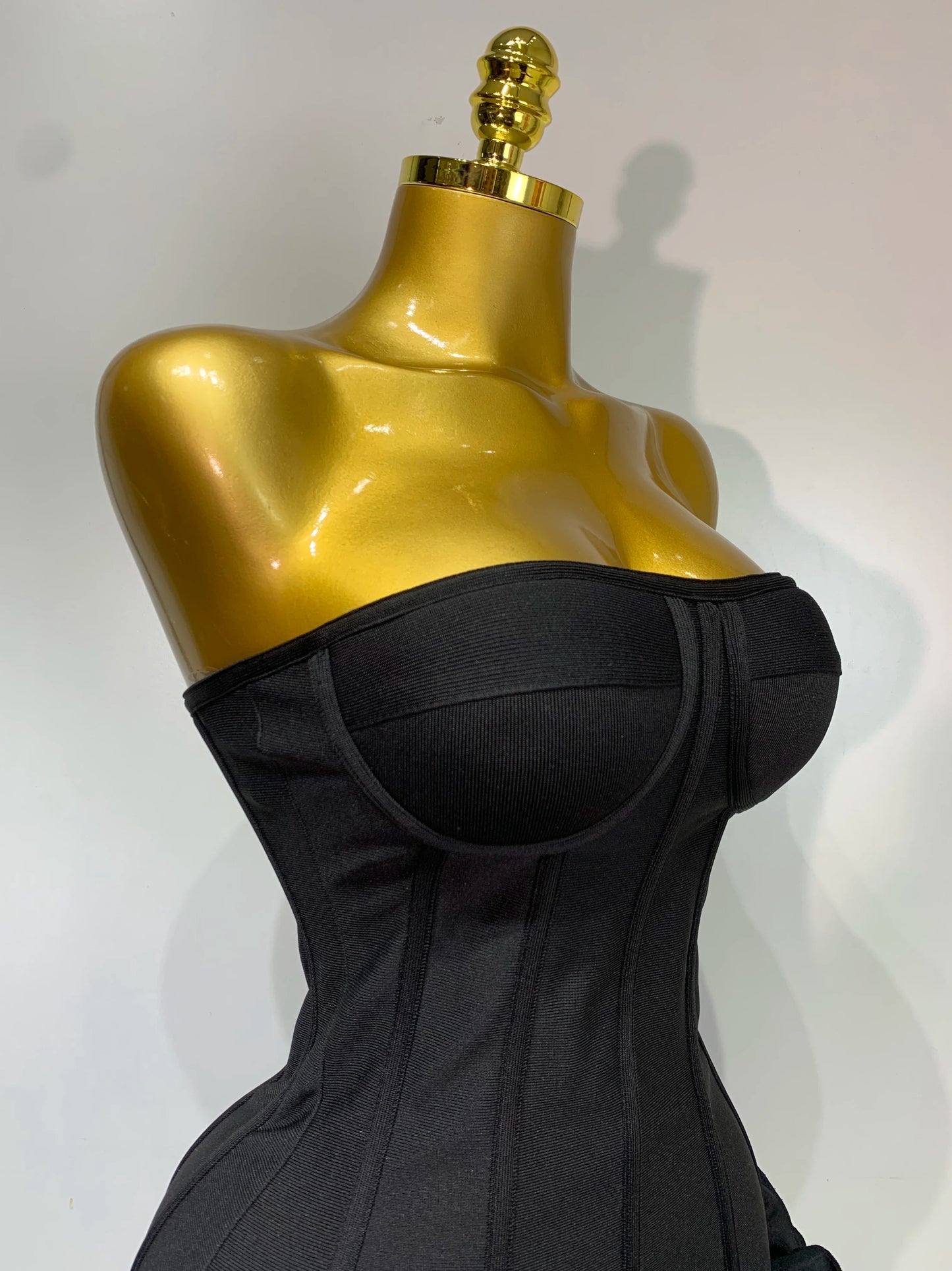 Women Evening Bandage Dress Strapless Bodycon Flowers Mini Celebrity Sexy Birthday Party Dresses Photo Shoot Nightclub Outfit GlowCart