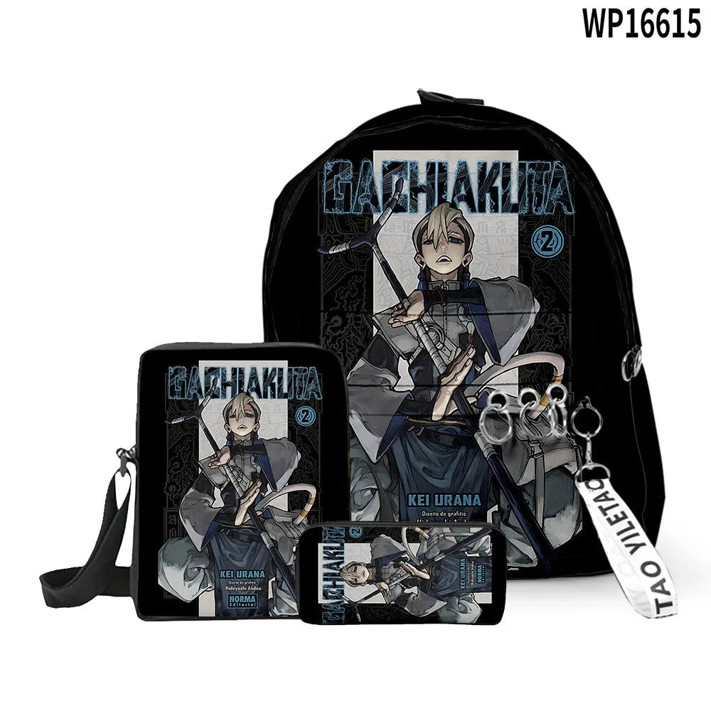 Cartoon Popular Gachiakuta 3D Print 3pcs/Set pupil School GlowCart