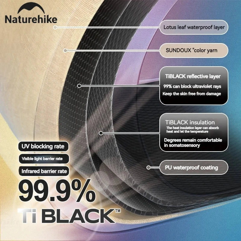 Naturehike Village 6.0 One Touch Tent Hut Automatic Tent for GlowCart