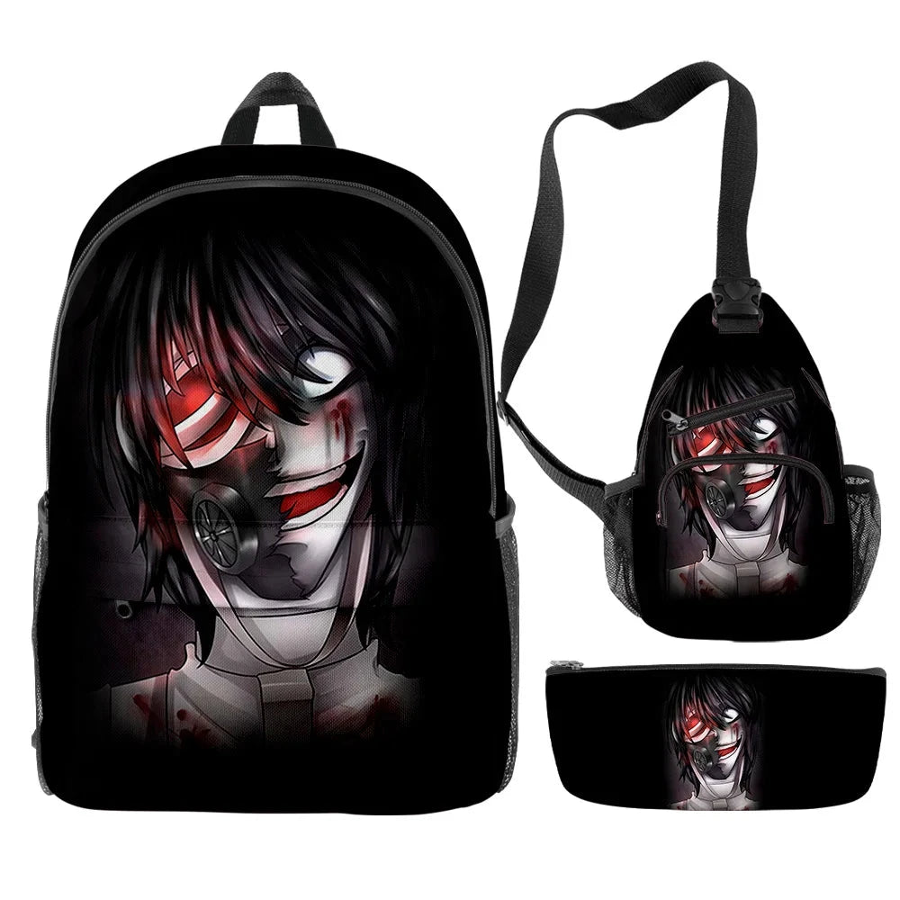 Cartoon Popular Jeff the Killer Creepypasta 3D Print GlowCart