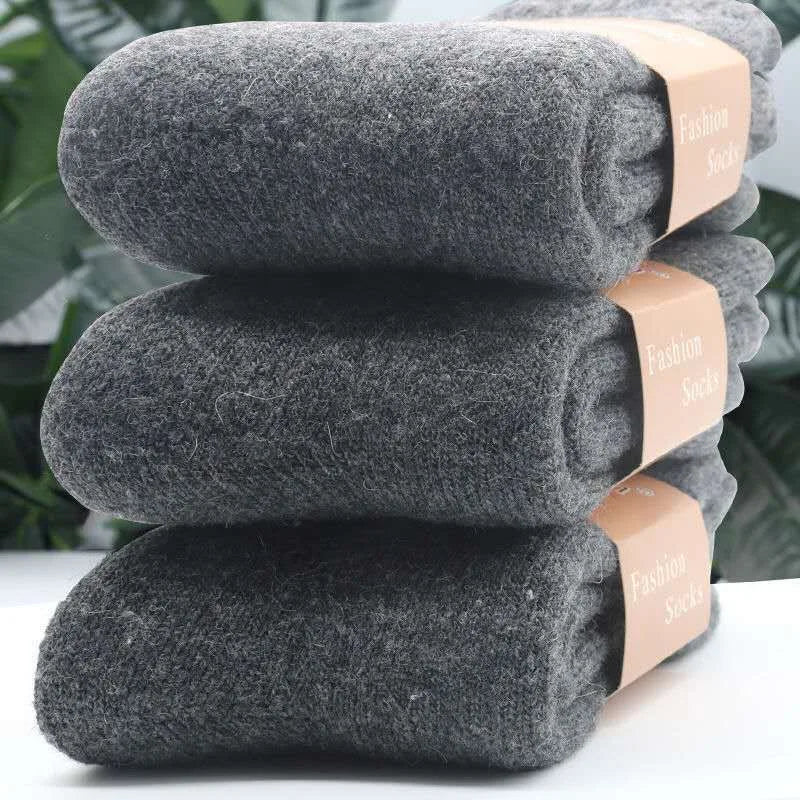 Ultra Thick Wool Socks for Men in Autumn and Winter Thickened with Fleece To Keep Warm and Cold Resistant Gift for Long Socks GlowCart