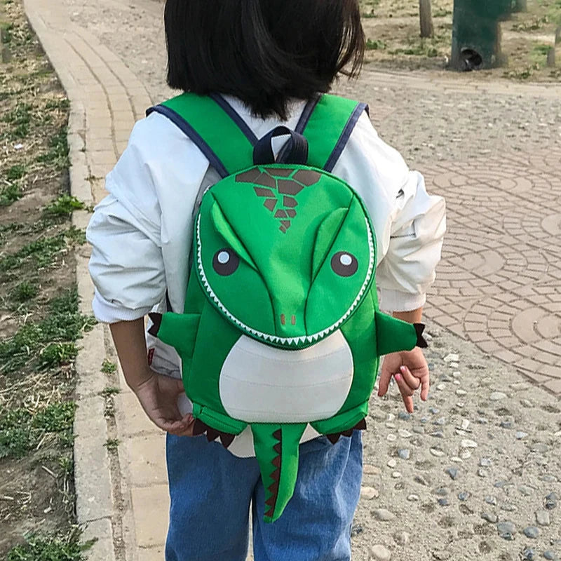 New Cartoon Dinosaur Baby School Bag Girl Kindergarten Oxford Cloth SchoolBag Boy Waterproof Child Animal Backpack Travel Bag GlowCart