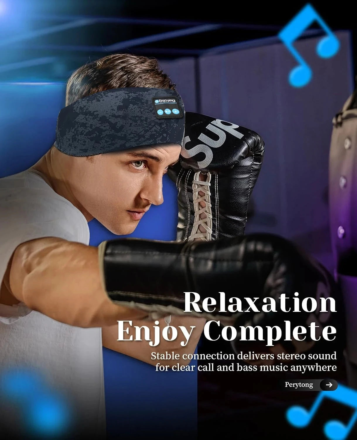 Wireless Bluetooth Headphones Unisex Sports Music Headband GlowCart