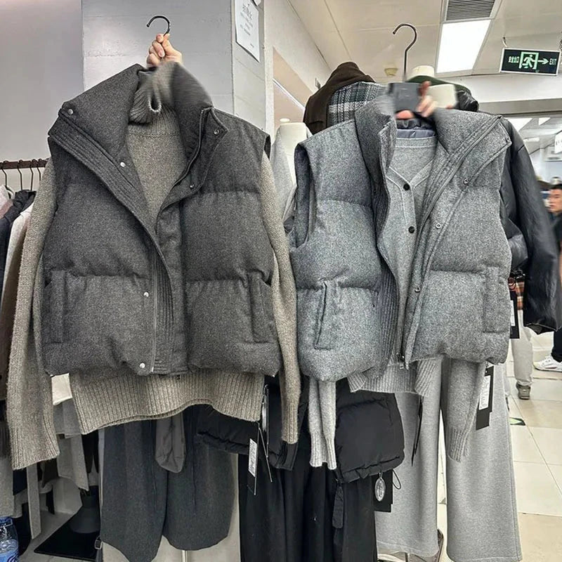 2025 New Fashion Waistcoat Down Cotton Women's Vest GlowCart