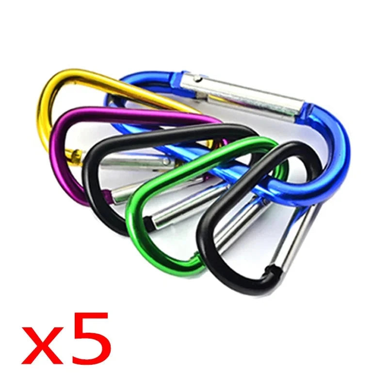 Mini Carabiner Keychain Alluminum Alloy D-ring Buckle Spring GlowCart