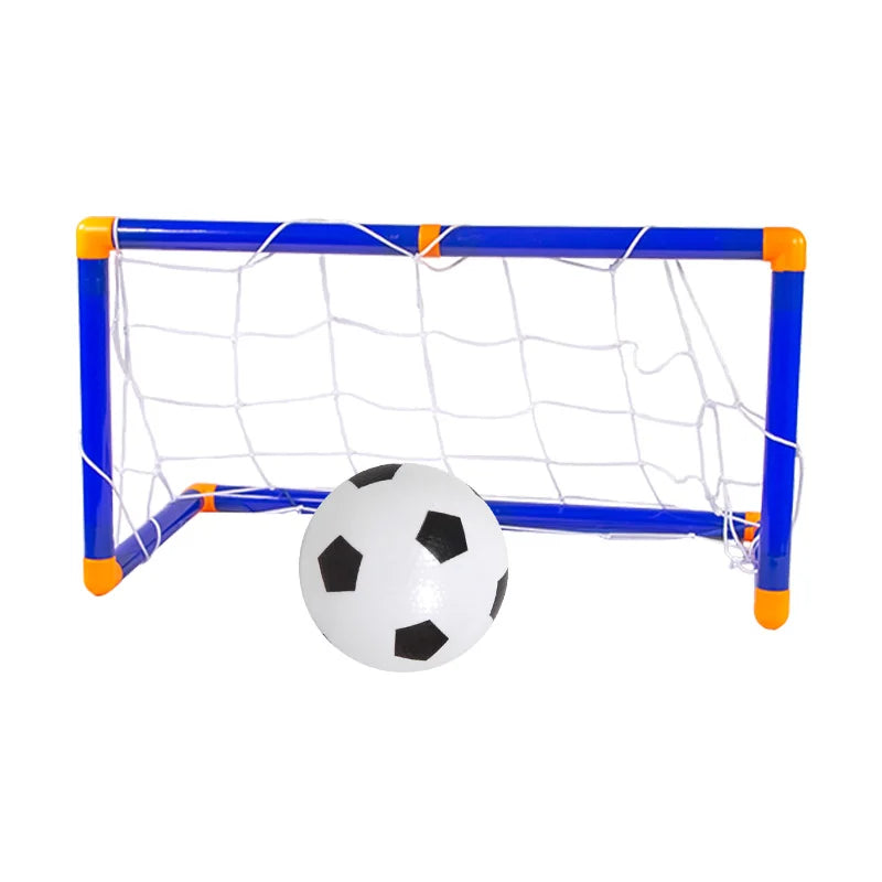Folding Mini Football Soccer Ball Plastic Removable Goal Post Net Set High-strength Kids Indoor Outdoor Child Birthday Gift GlowCart