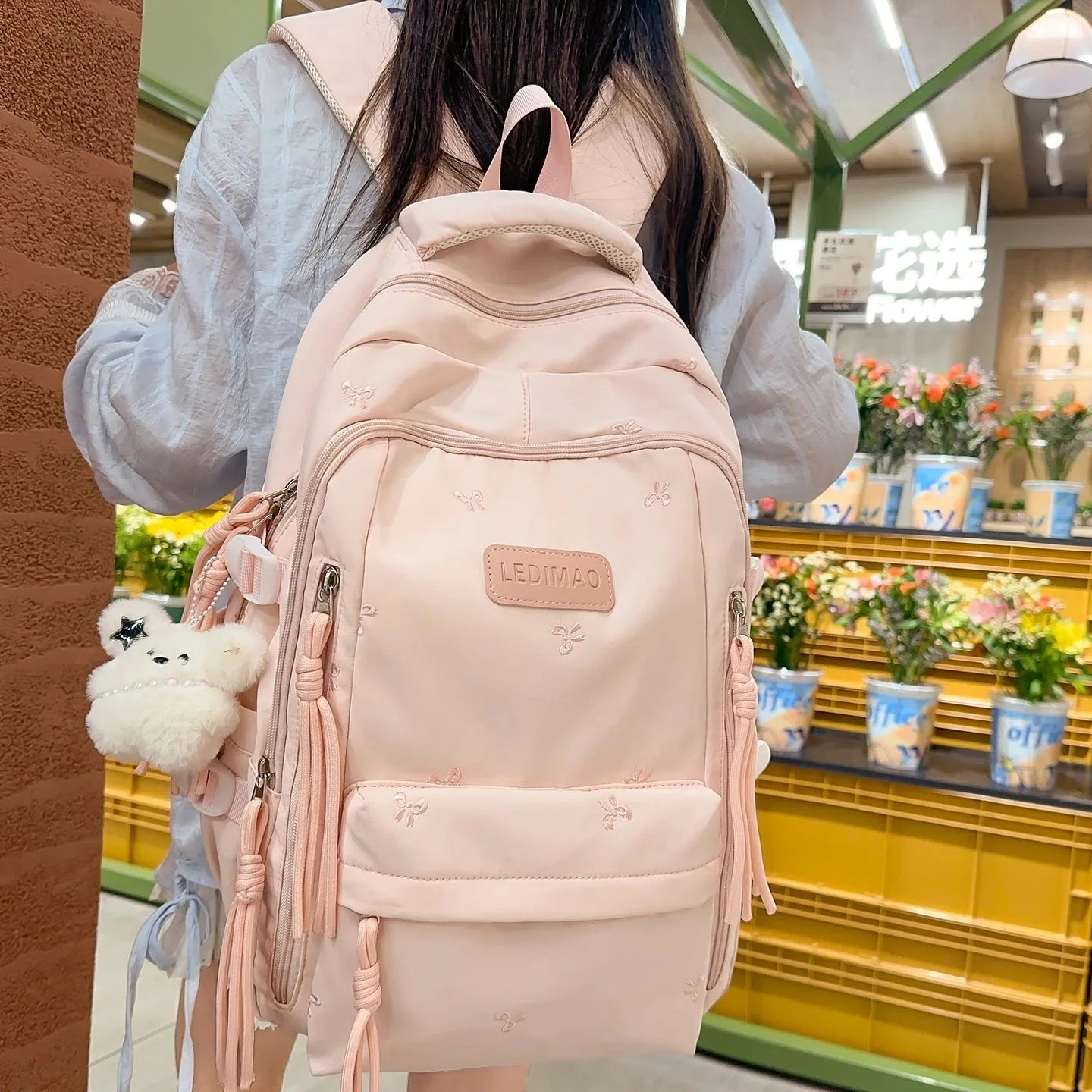 Girls' lightweight schoolbag for primary and junior school GlowCart