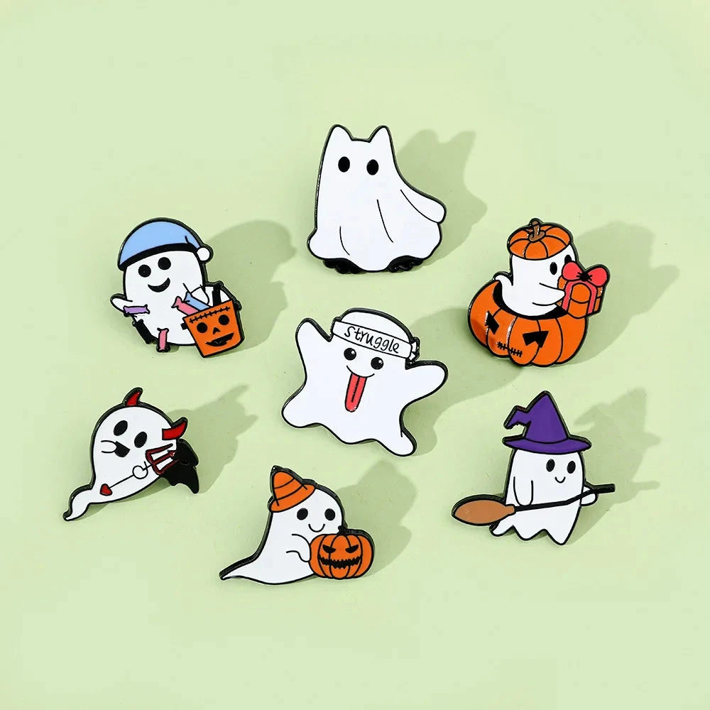 Metal Brooch Halloween Gift Badge Jewelry Wholesale Cap Pin GlowCart