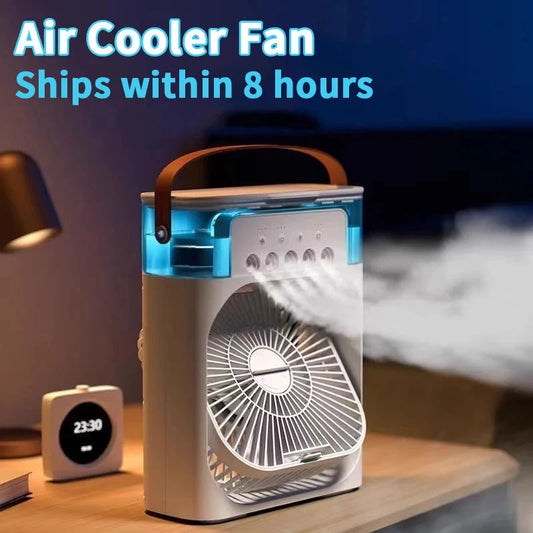 New 3 In 1 Fan AIr Conditioner Household Mini Air Cooler LED GlowCart