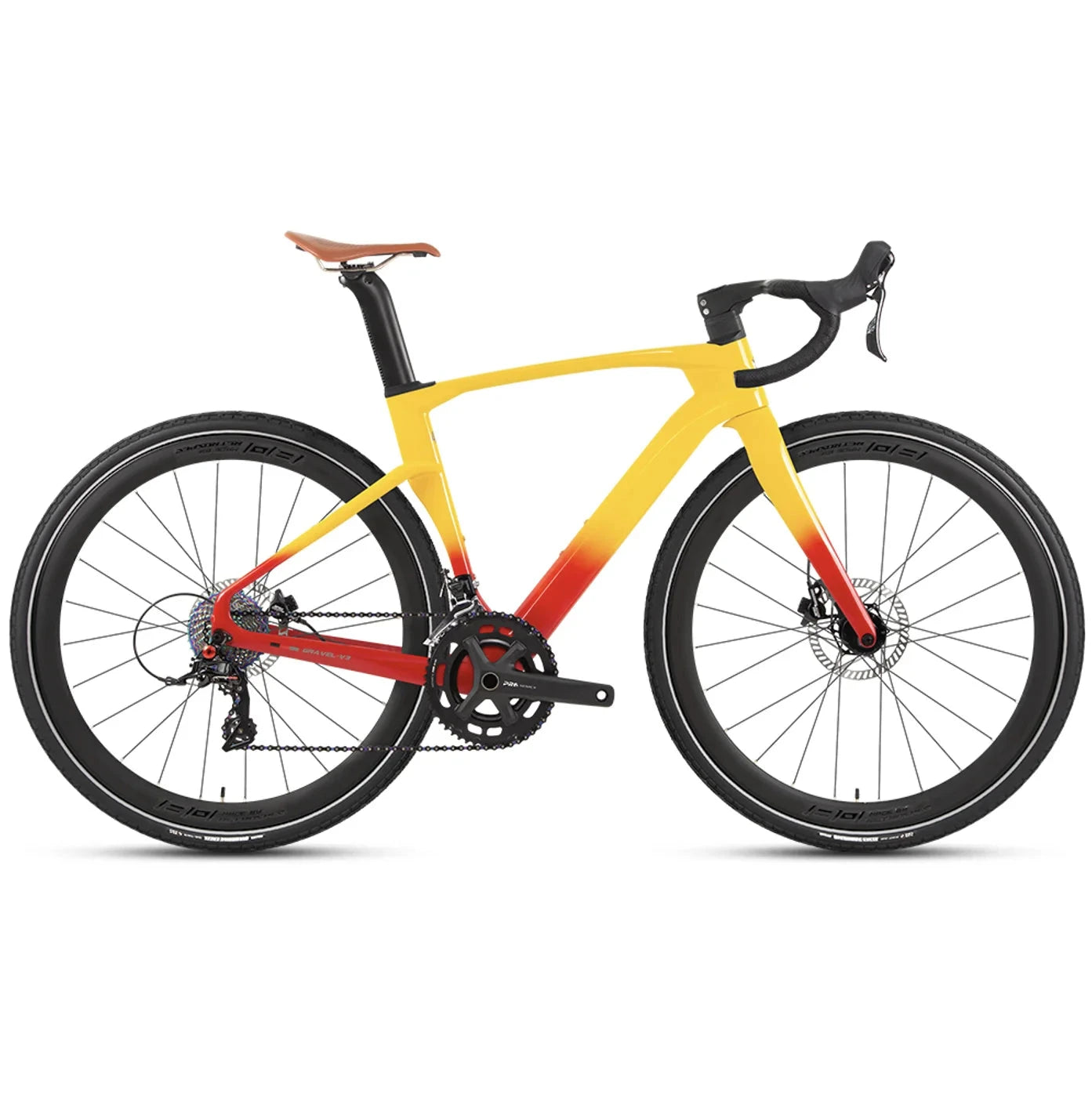 TWITTER 2025 GRAVEL-V3 new 700C off-road gravel carbon fiber road bicycle hydraulic oil disc brake mechanical transmission GlowCart