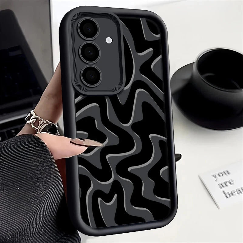 Striped Pattern Phone Case For Samsung Galaxy A17 A56 A16 GlowCart