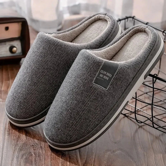Men's Winter Home Slippers Casual Shoes Soft And Warm Home GlowCart