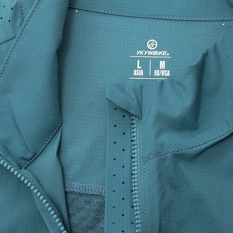 YKYW Men Windproof Waterproof Long Sleeve Cycling Jacket YKK Double Zipper Breathable MTB Bike Clothing Tops Pro Team Jersey GlowCart