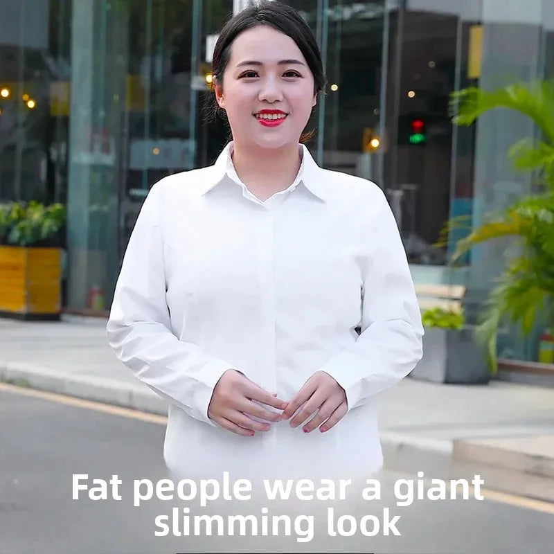 Plus Size Bamboo Fiber Elastic Work Shirt Extra Large plus GlowCart