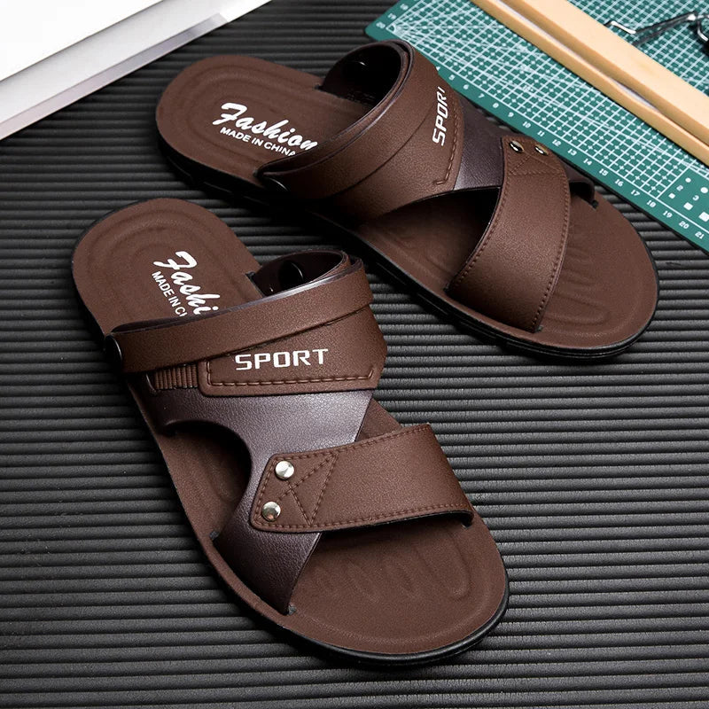 Fashion Sandals Men Summer Slip On Casual Slippers Outdoor Beach Shoes Male Classic Men's Sandals Slippers GlowCart