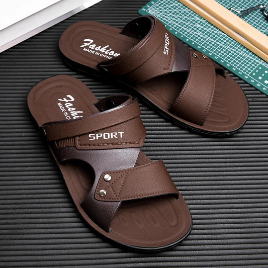 Fashion Sandals Men Summer Slip On Casual Slippers Outdoor Beach Shoes Male Classic Men's Sandals Slippers GlowCart