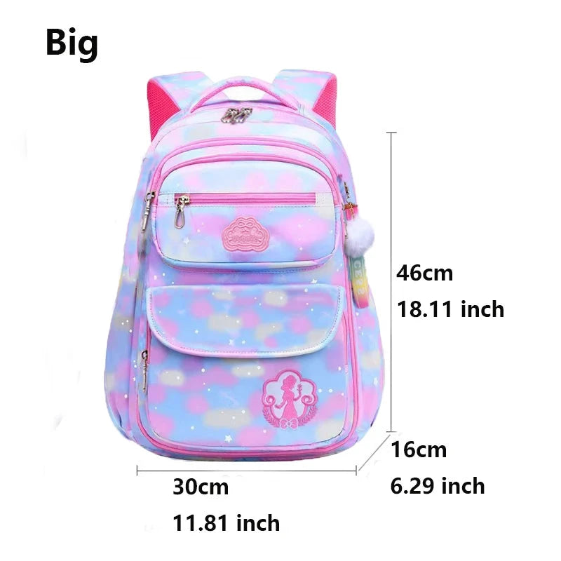 Children Girl Backpack School Bag Pink For Kid Child Teenage Schoolbag Primary Kawaii Cute Waterproof GlowCart