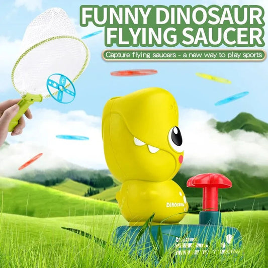 Air Rocket Launcher Toy Kids Outdoor Soaring Rocket Flying Disc Flying Saucer Foot Launcher Kids Jump Sport Games Toys GlowCart