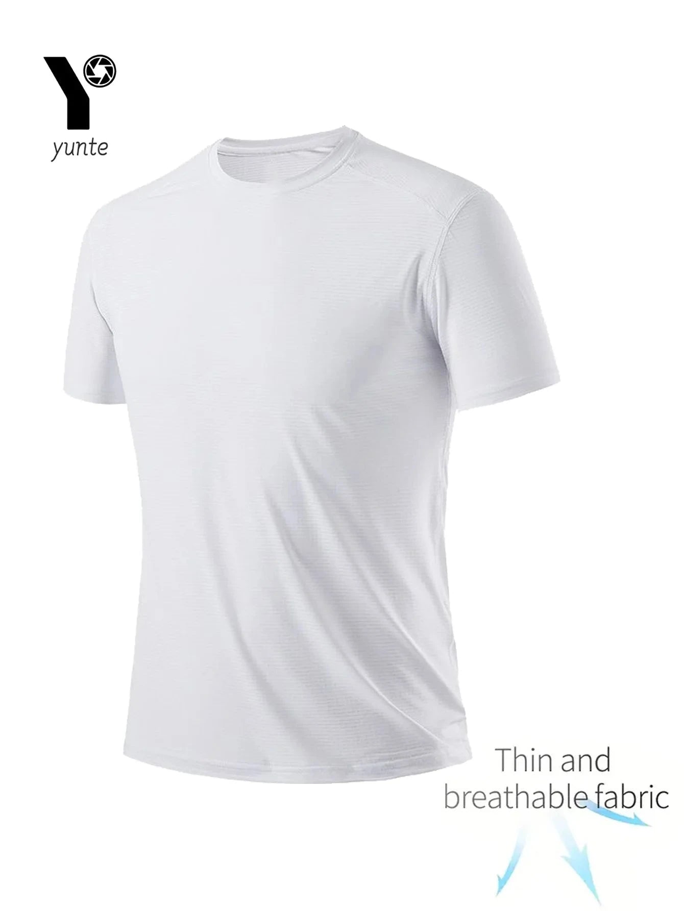 Round Neck T-Shirt 7-Piece White Ultra-Light Men's GlowCart