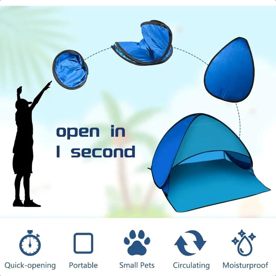 Beach Sun Shelter 1 Pack Pop Up Tent Outdoor Automatic GlowCart