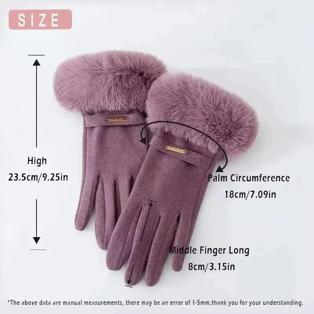 Winter Women Keep Warm Plus Velvet Touch Screen Thicken GlowCart