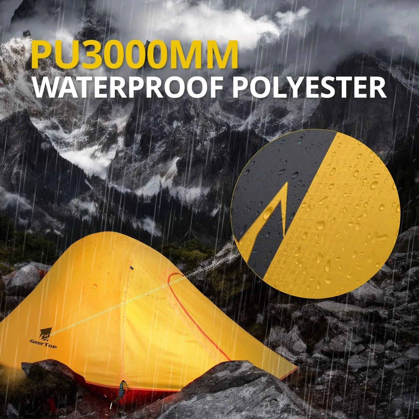 Ultralight Camping Tent Double Layer Waterproof Cloud UV GlowCart