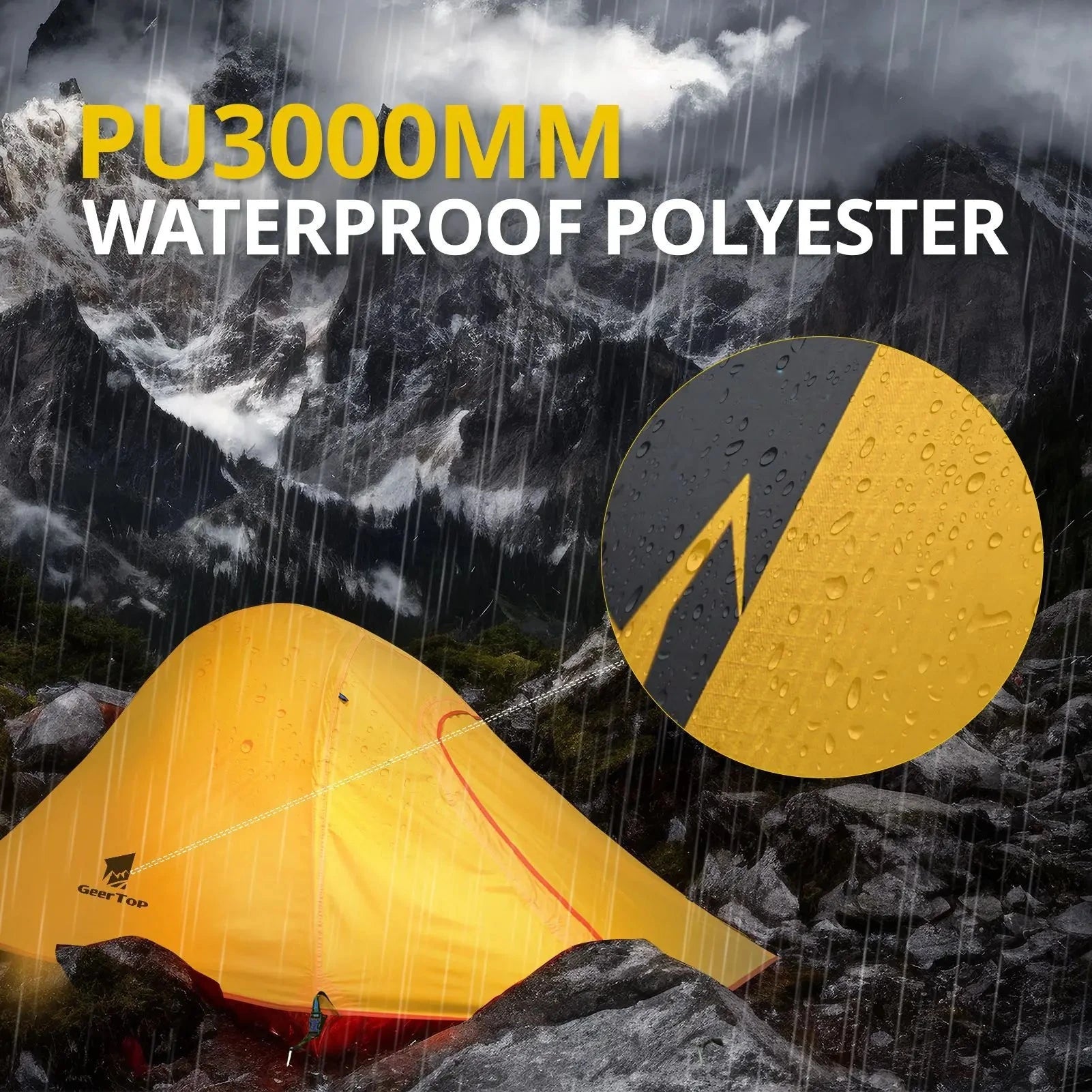 Ultralight Camping Tent Double Layer Waterproof Cloud UV GlowCart